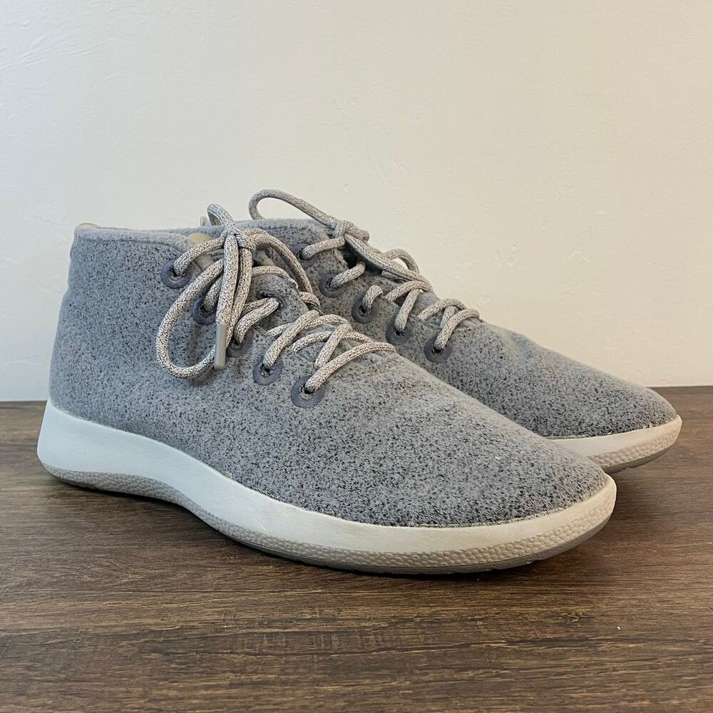 Allbirds Wool Runners Mizzle Sneakers Mens 12 Gray Merino Wool Water Resistant